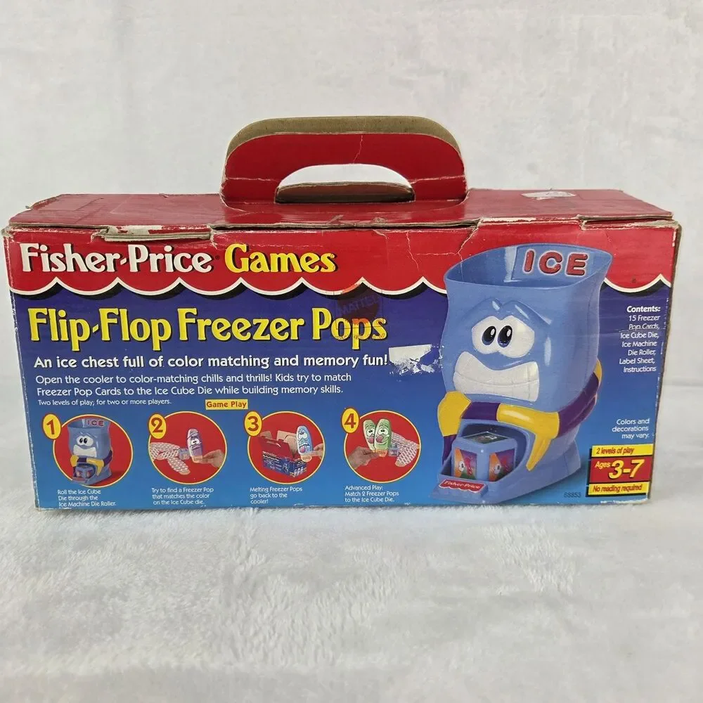 Vintage 1998 Fisher-Price Flip-Flop Freezer Pops Memory Game Complete